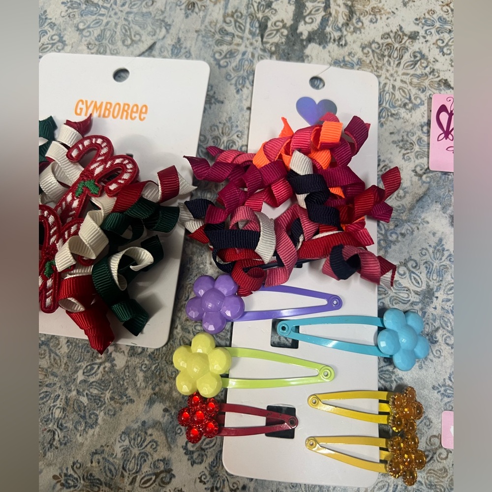 Colorful Hair Clips Set - Picture 3 of 9